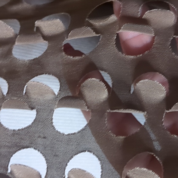 J. JANET* fun funky asymmetrical 'hole-y' vest in a neutral taupe colour - Picture 4 of 10